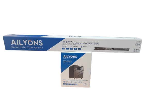 AILYONS SB501K 2.1CH Soundbar Multimedia Speaker System - 18,000W PMPO - Bluetooth/USB/FM